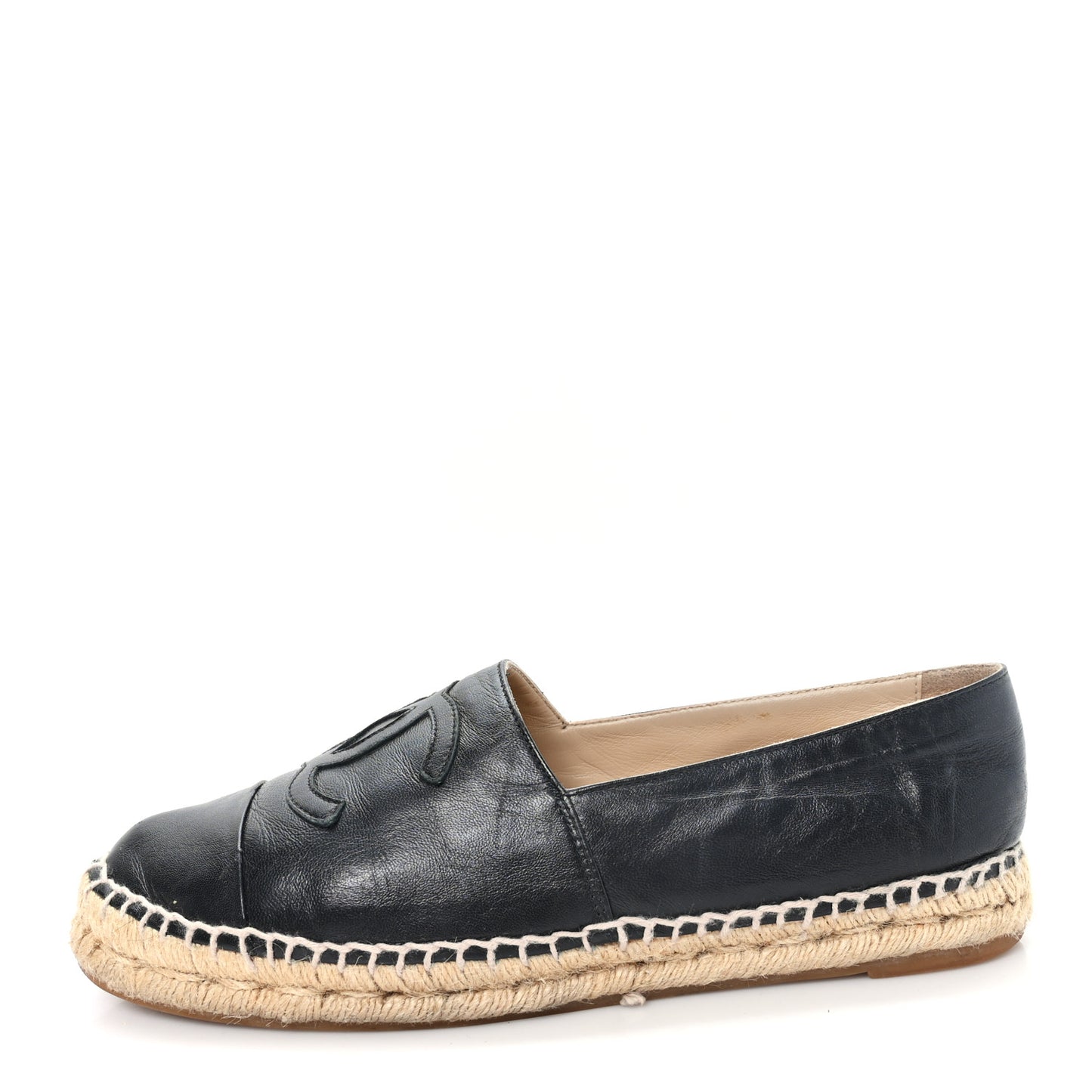 Lambskin CC Espadrilles 39 Black