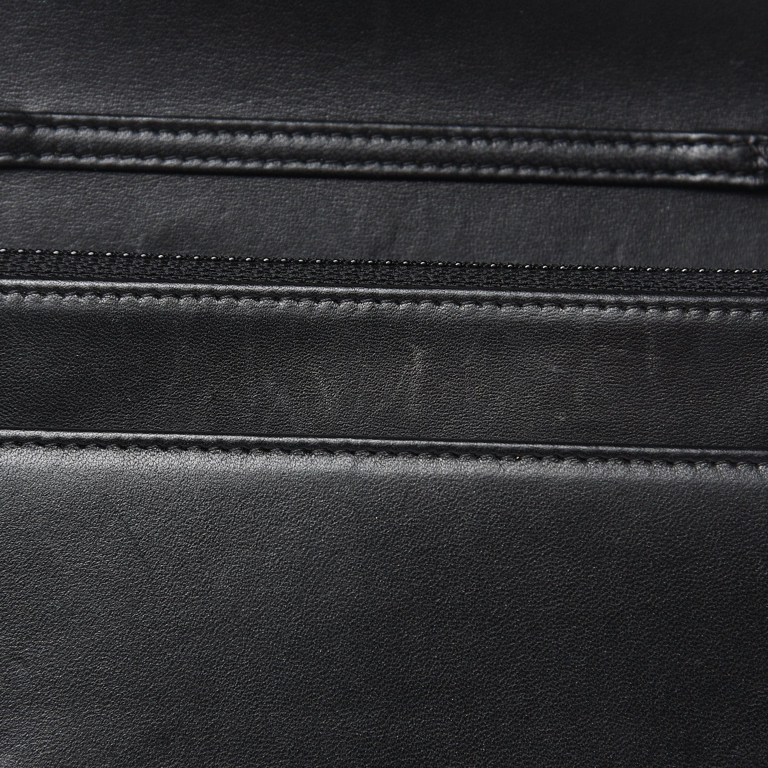 Chanel Lambskin Quilted Pearl Wallet On Chain WOC Black 12 of 14