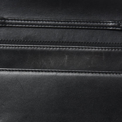 Chanel Lambskin Quilted Pearl Wallet On Chain WOC Black 12 of 14