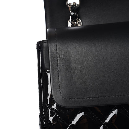 Chanel Patent Quilted Maxi Double Flap Black 9 of 10
