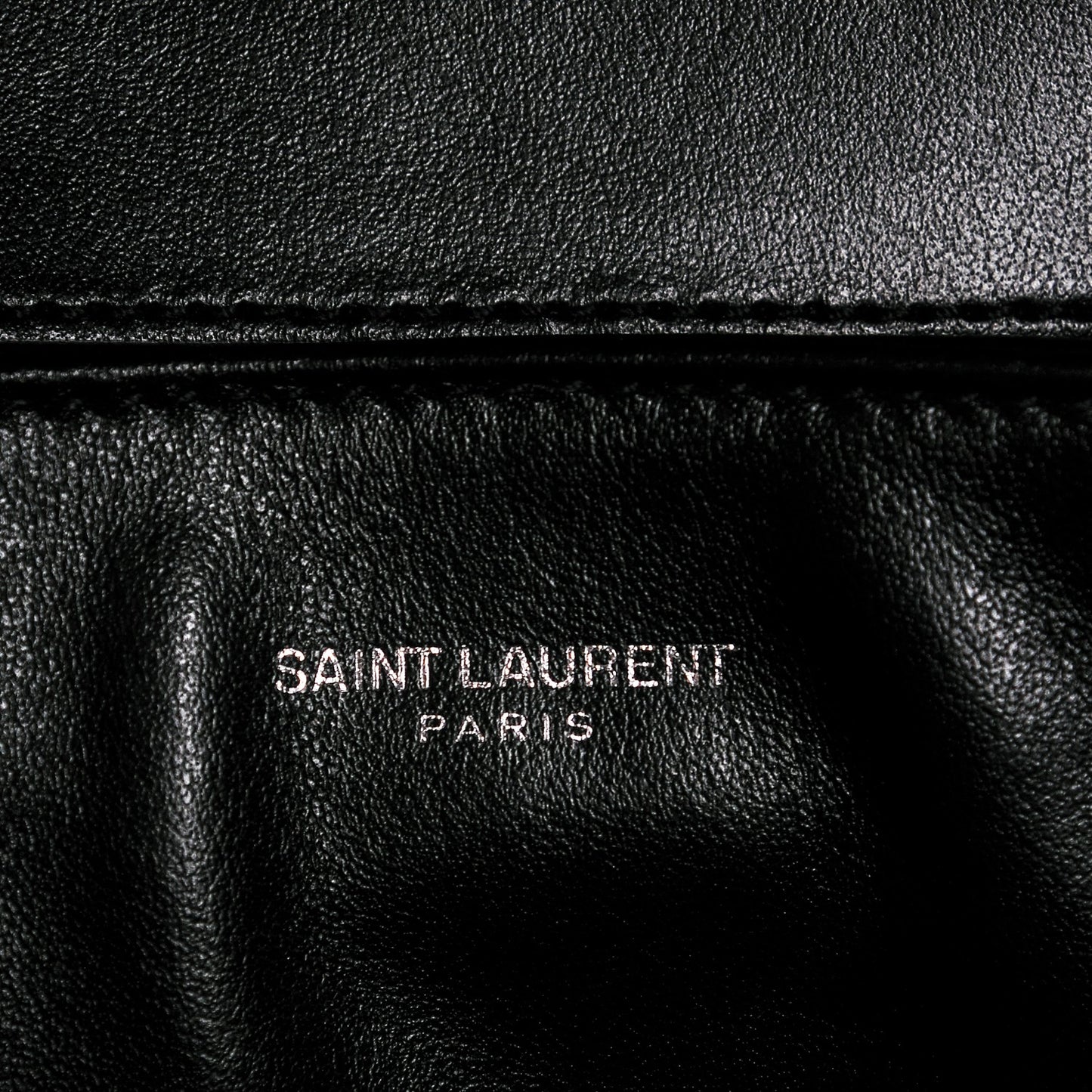 Calfskin Y Quilted Monogram Loulou Shoulder Bag Black