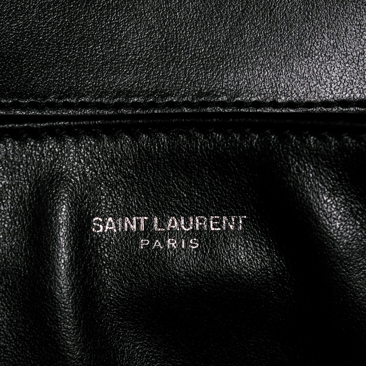 Saint Laurent Calfskin Y Quilted Monogram Loulou Shoulder Bag Black 7 of 8