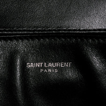 Saint Laurent Calfskin Y Quilted Monogram Loulou Shoulder Bag Black 7 of 8