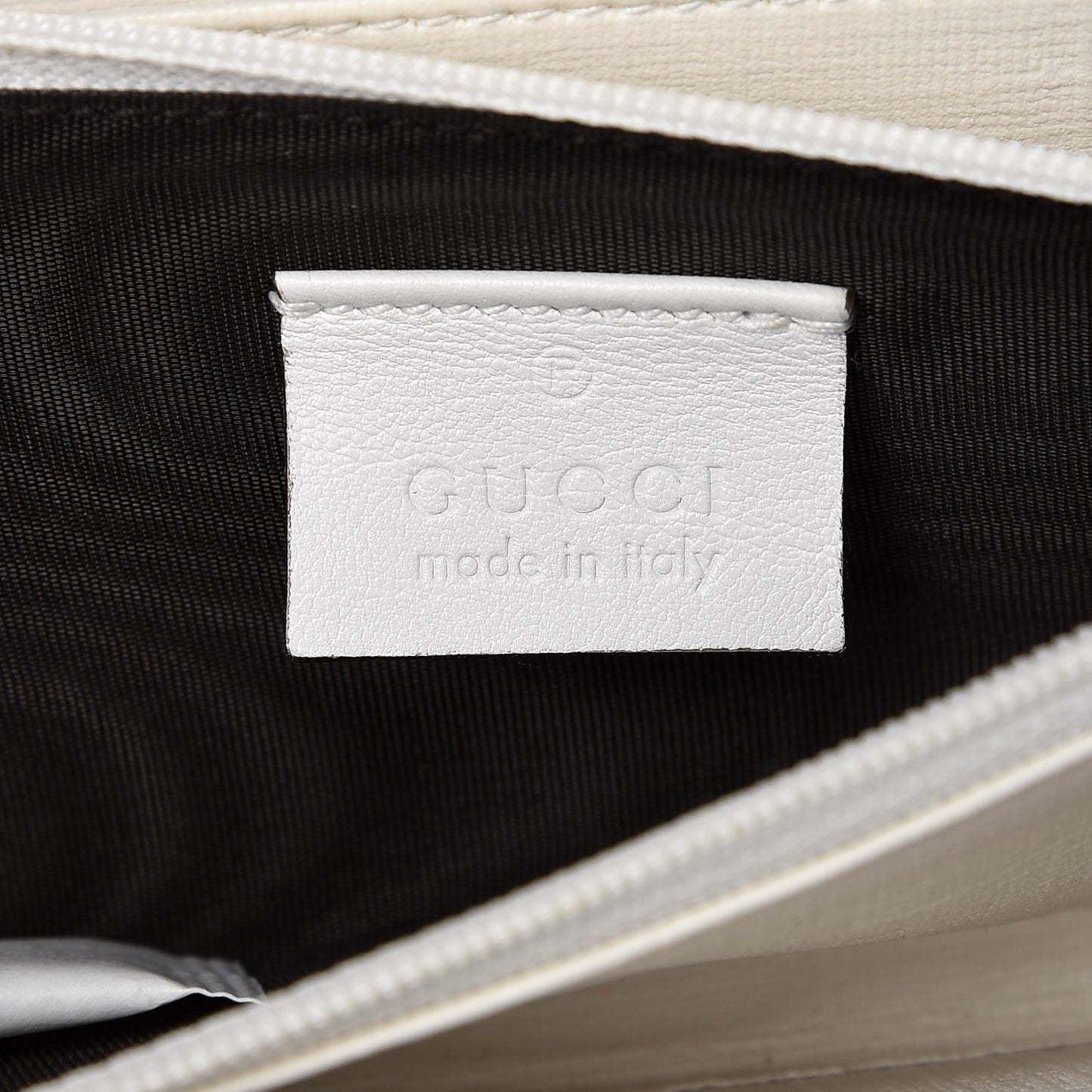Micro GG Supreme Stars GG Pierce Zip Around Wallet White