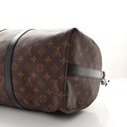 Louis Vuitton Monogram Macassar Keepall Bandouliere 45 15 of 18