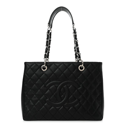 Chanel Caviar Quilted Grand Shopping Tote GST Black 1 of 11