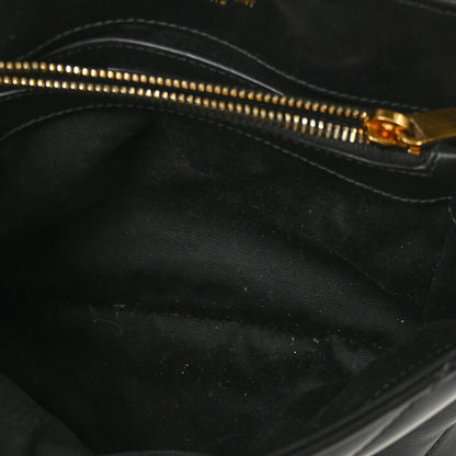 Saint Laurent Calfskin Y Quilted Monogram Small Loulou Chain Satchel Black 6 of 8