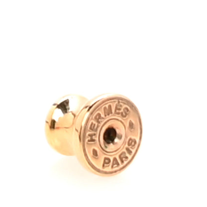 Hermes Gold Lacquered Mini Pop H Earrings White 4 of 5