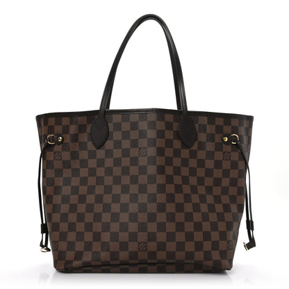 Louis Vuitton Damier Ebene Neo Neverfull MM Rose Ballerine 1 of 8
