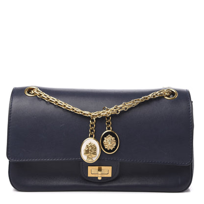 Chanel Calfskin Nude 2.55 Medals Reissue 225 Flap Navy 1 of 15