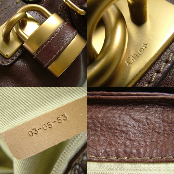 Chloe Leather Paddington Chocolat 10 of 12