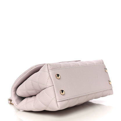 Chanel Caviar Quilted Mini Coco Handle Flap Lilas Lilac 4 of 11