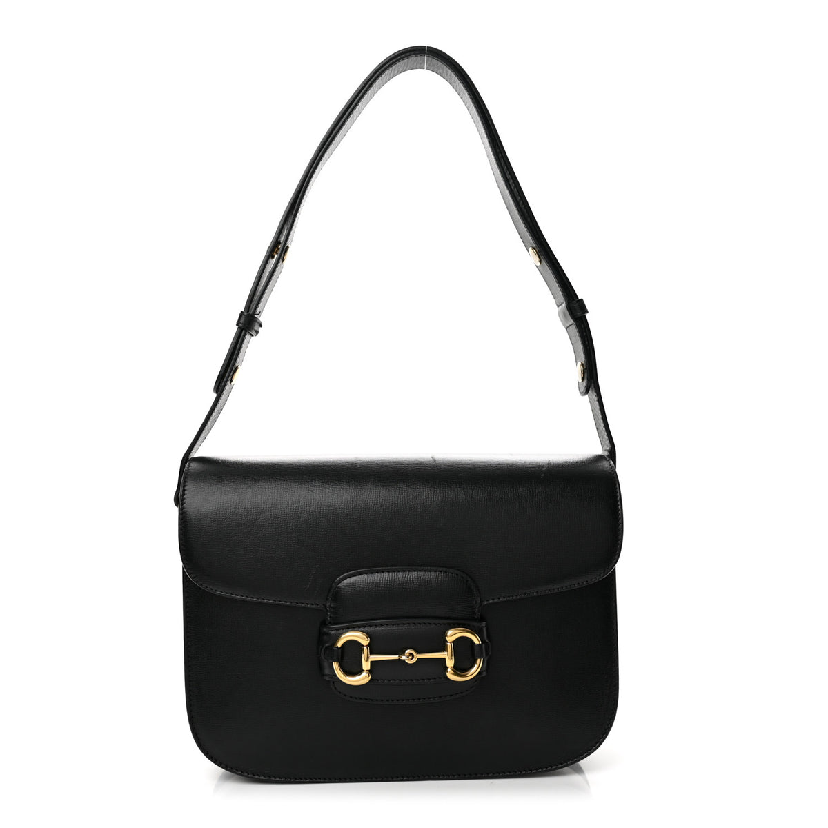 Gucci Azalea Calfskin Horsebit 1955 Shoulder Bag Black Black 1 of 10