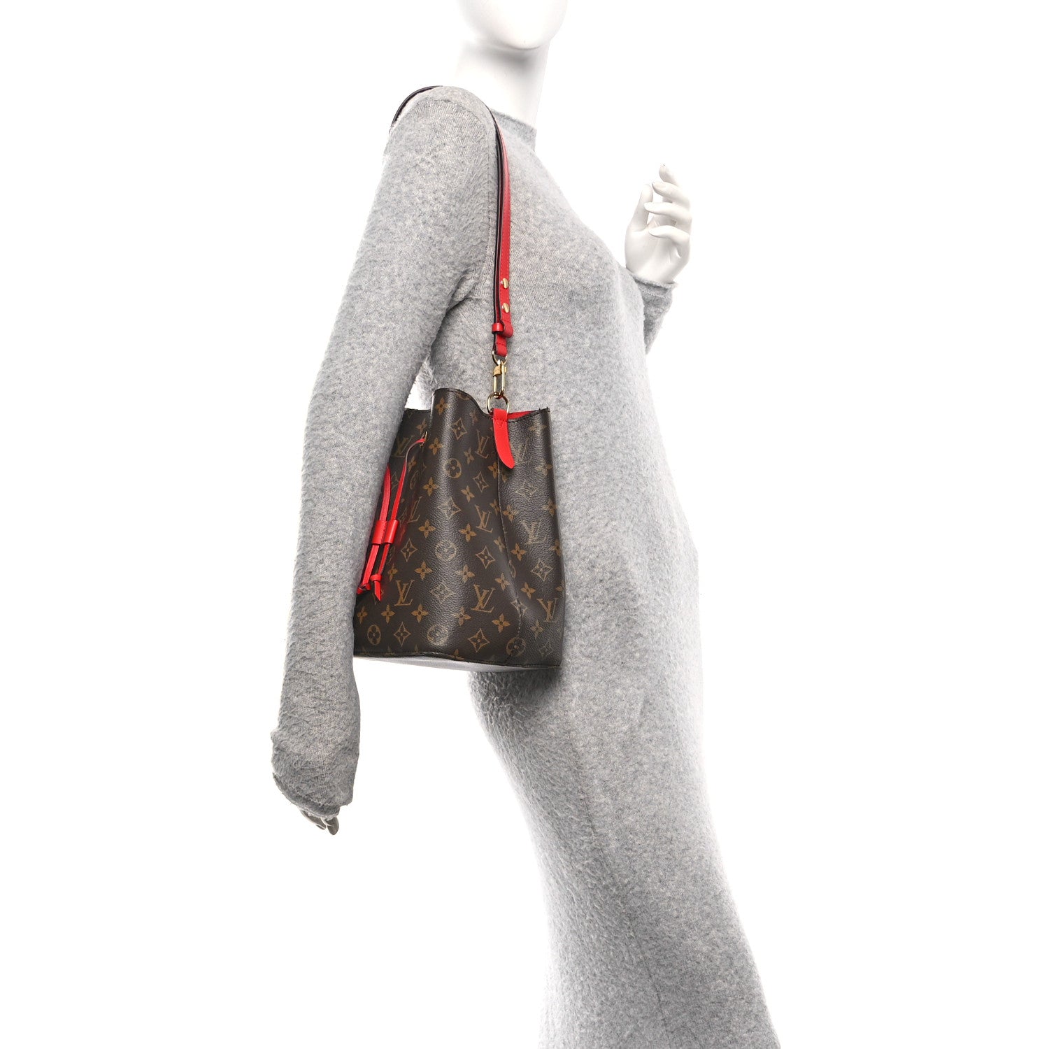 Louis Vuitton Monogram Neonoe MM Coquelicot 2 of 9