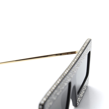 Gucci Acetate Crystal Mask-Frame Sunglasses GG0431S Black 6 of 8