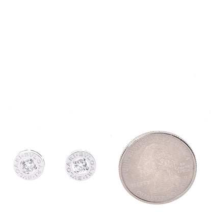Bulgari BVLGARI 18K White Gold Diamond Stud Earrings 2 of 10