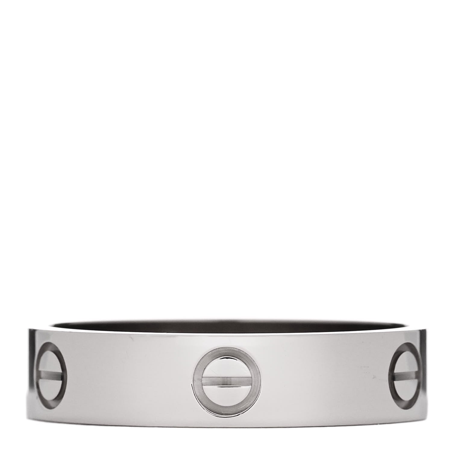 Cartier 18K White Gold 5.5mm LOVE Ring 69 12.5 1 of 5