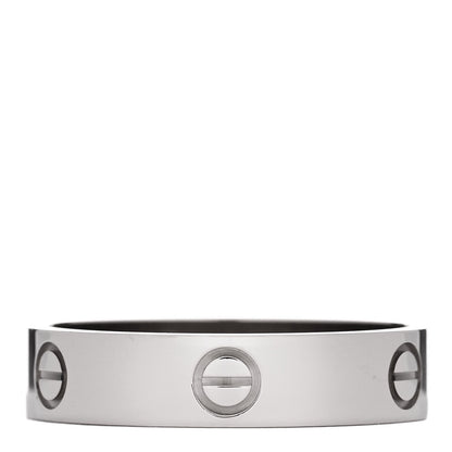 Cartier 18K White Gold 5.5mm LOVE Ring 69 12.5 1 of 5