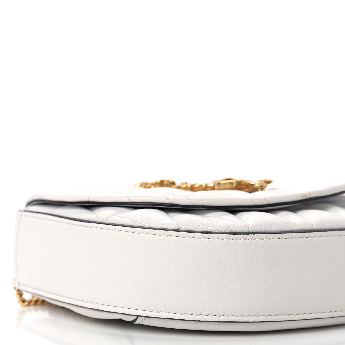Nappa Quilted Virtus Belt Bag Optical White
