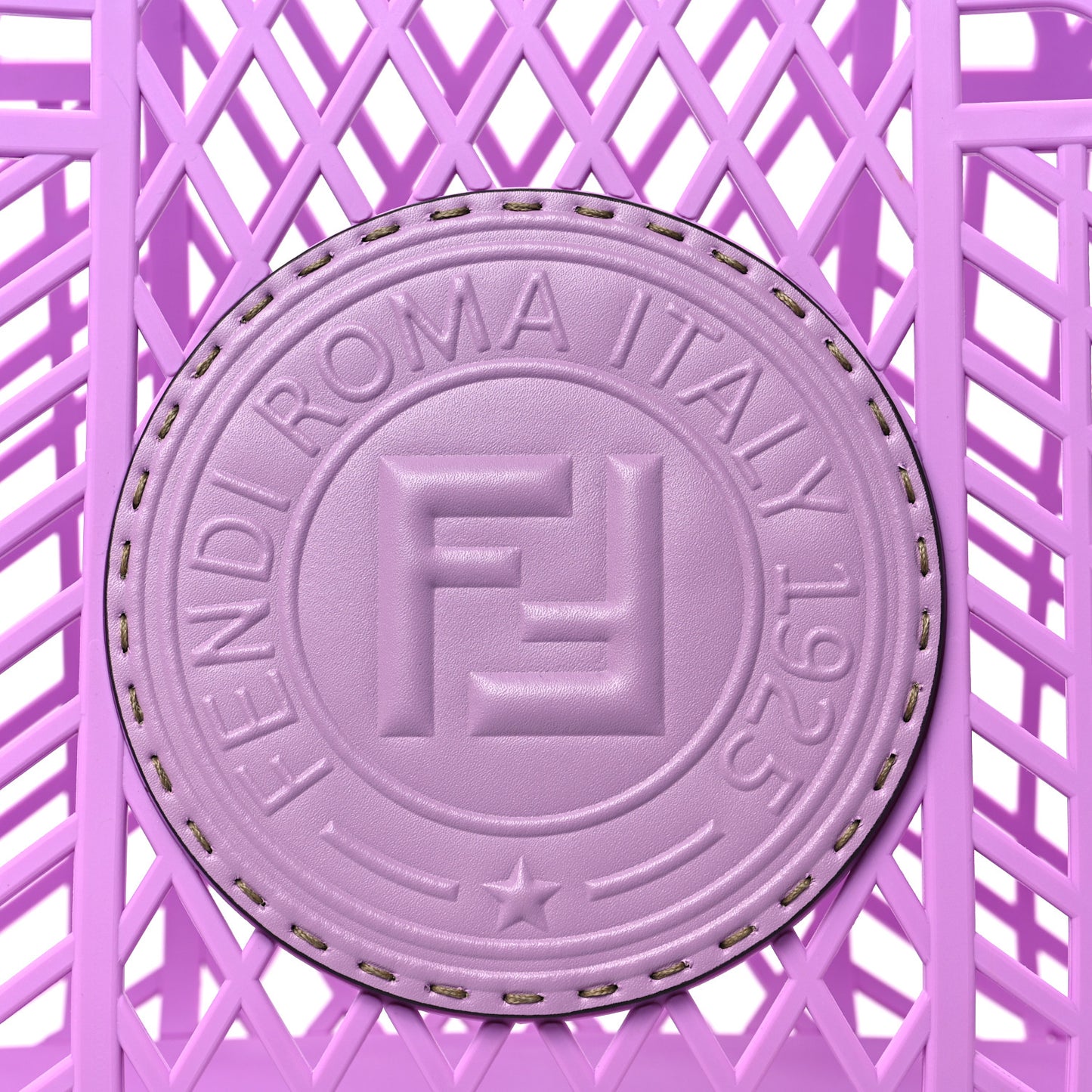Recycled Plastic Vitello Liberty Matte Medium Fendi Basket Violetta
