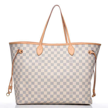 Louis Vuitton Damier Azur Neo Neverfull GM Rose Ballerine 1 of 9