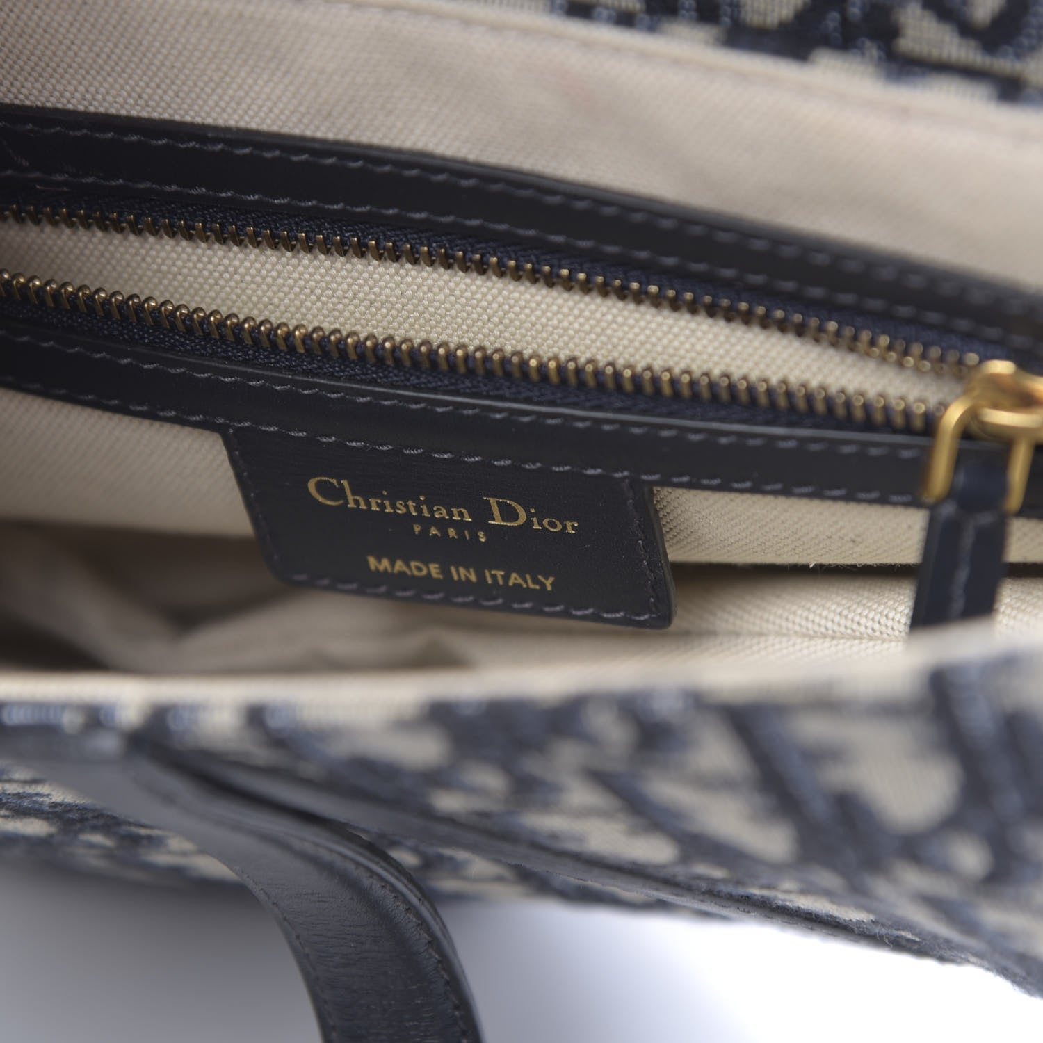 Christian Dior Oblique Saddle Bag Blue 6 of 11