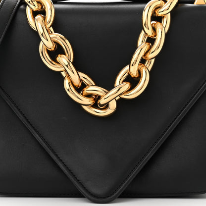 Bottega Veneta BOTTEGA VENETA Calfskin Mount Envelope Bag Black 7 of 9