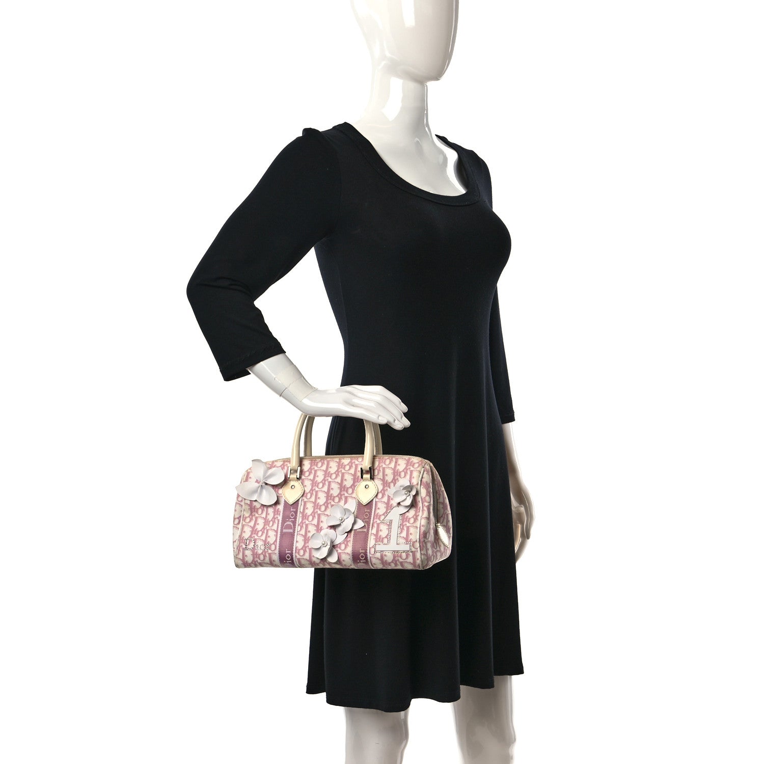 Christian Dior Monogram Girly Boston Pink 2 of 21