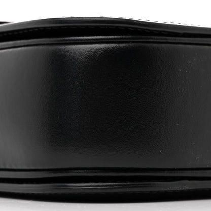 Celine Canvas Calfskin Triomphe Embroidered Medium Triomphe Bag Black 10 of 11