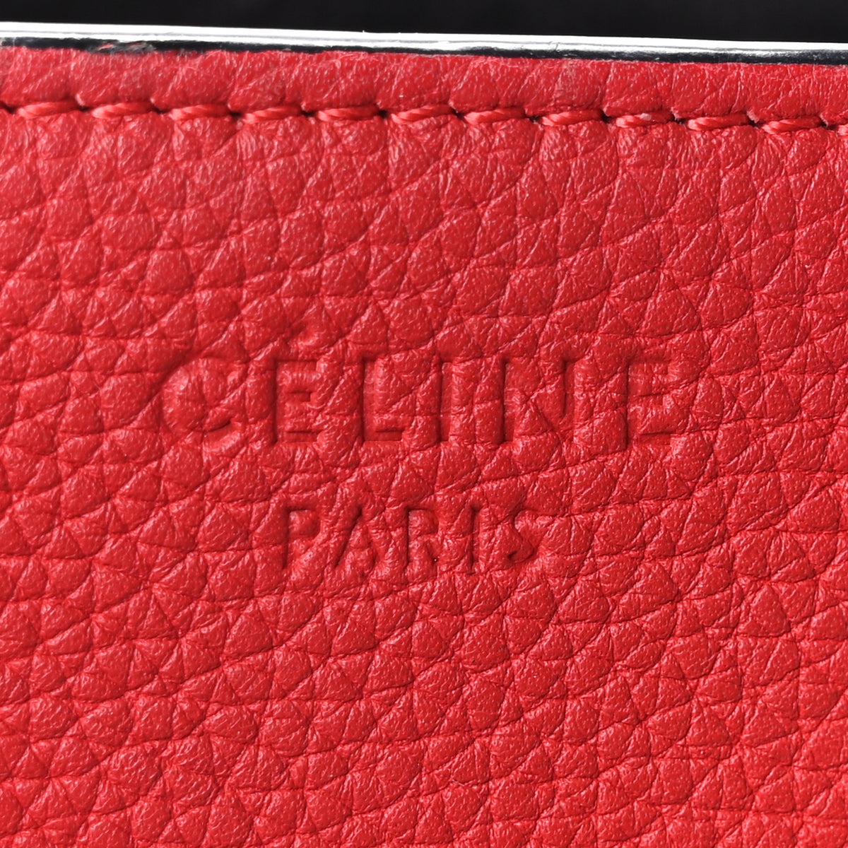 Celine Baby Grained Calfskin Medium Phantom Luggage Carmin 6 of 10