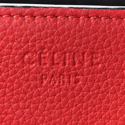 Celine Baby Grained Calfskin Medium Phantom Luggage Carmin 6 of 10