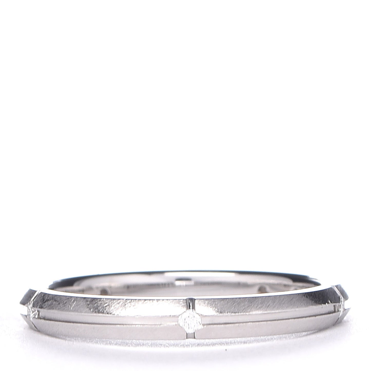 18K White Gold Diamond Narrow Streamerica Ring 50 5.5