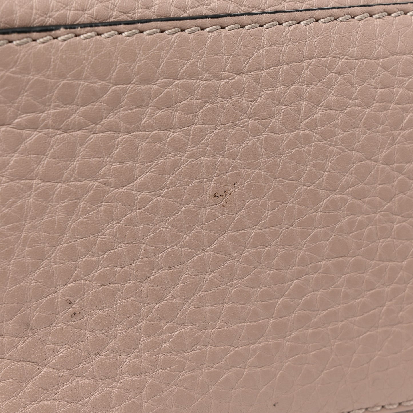 Grained Calfskin Small Rockstud Shoulder Tote Poudre