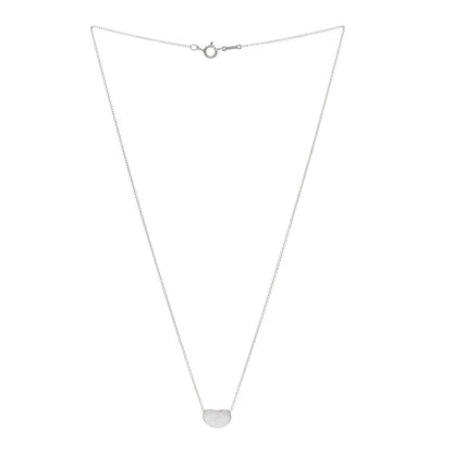 Tiffany Sterling Silver 11mm Elsa Peretti Bean Pendant Necklace 3 of 6