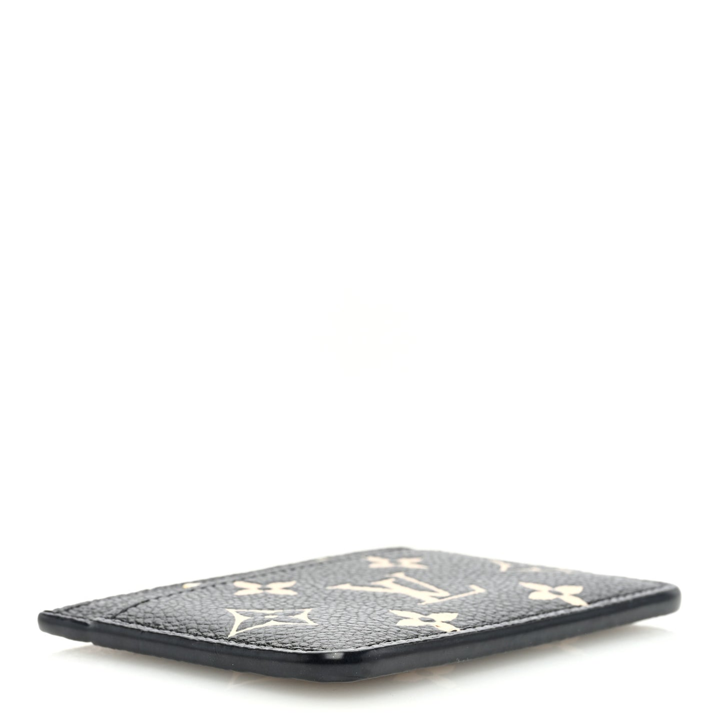 Empreinte Card Holder Black Beige