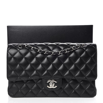 Chanel Caviar Quilted Medium Double Flap Black 10 of 10