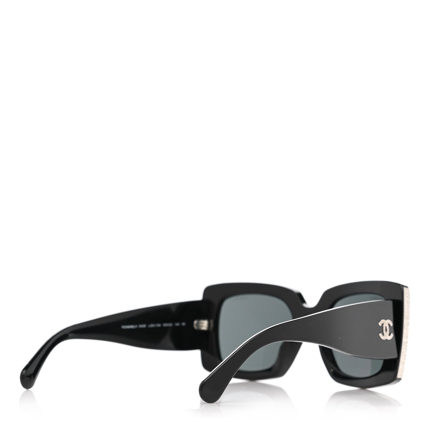 Acetate Rectangle Sunglasses 5435 Black