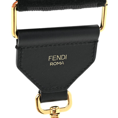 Fendi Ribbon Vitello Seta FF 1974 Adjustable Strap You Black 5 of 5