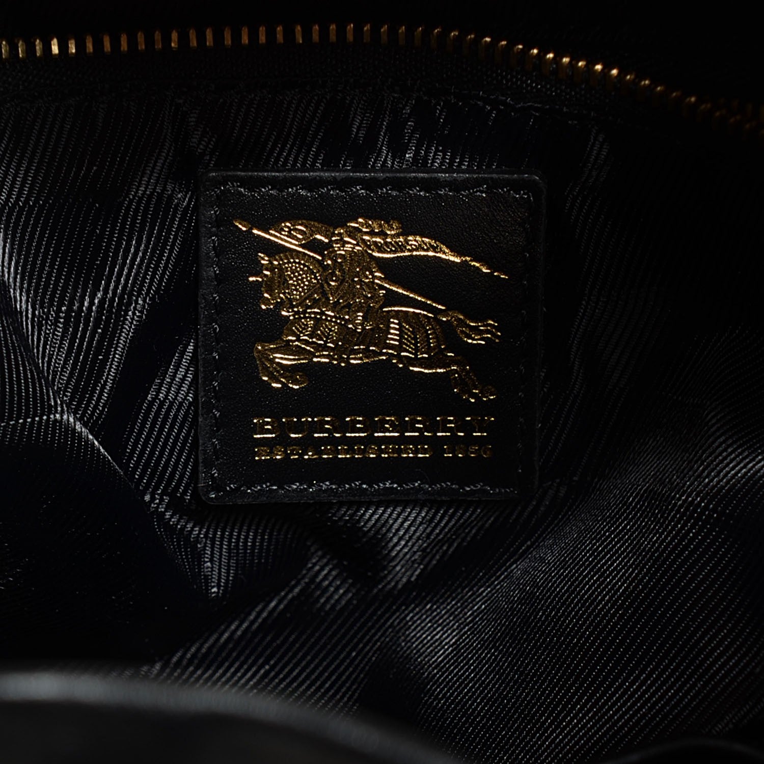 Burberry Calfskin Quilted Bucket Shoulder Bag Black 6 of 8