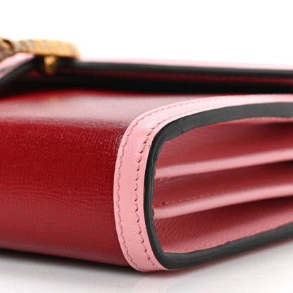 Gucci Azalea Calfskin Enamel Mini Dionysus Chain Wallet New Cherry Red Wild Rose Off White 8 of 8