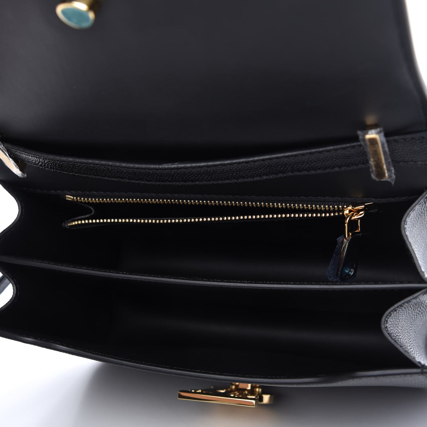 Grained Calfskin Small TB Bag Black
