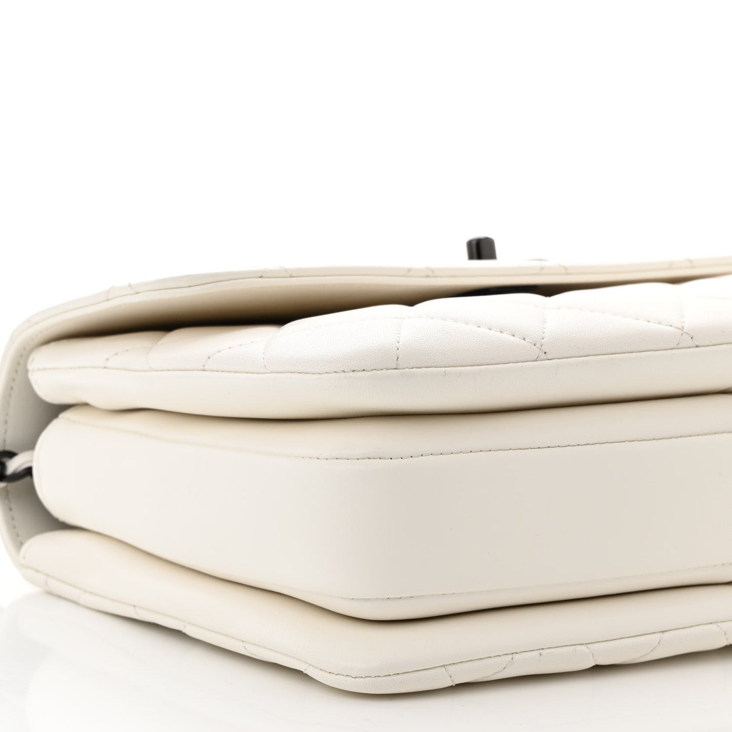 Lambskin Quilted Small Trendy CC Dual Handle Flap Bag White