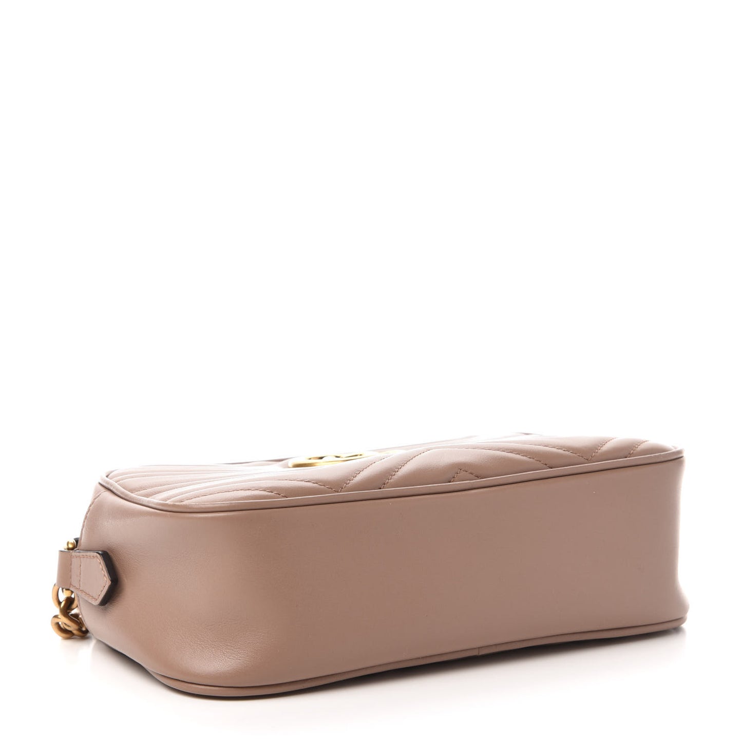 Calfskin Matelasse Small GG Marmont Chain Shoulder Bag Porcelain Rose