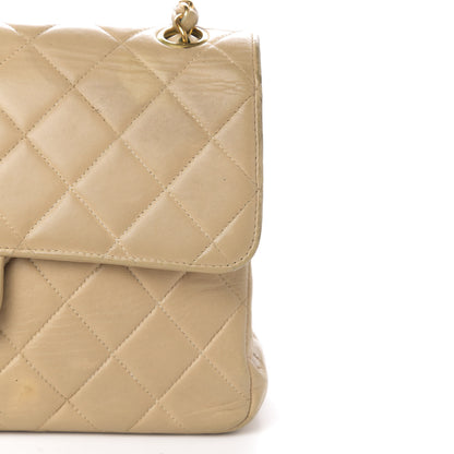 Chanel Lambskin Quilted Medium Double Sided Flap Beige 21 of 26