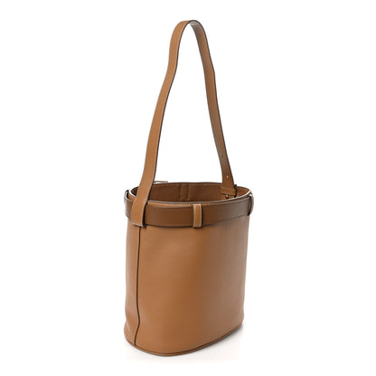 Prada Calfskin Buckle Bucket Bag With Belt Caramel 3 of 10