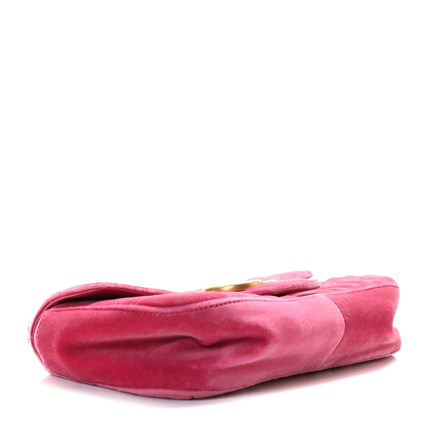 Velvet Matelasse Small GG Marmont Shoulder Bag Light Raspberry Rose