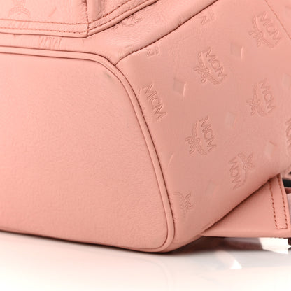 MCM Calfskin Ottomar Monogram Small Backpack Pink 11 of 14