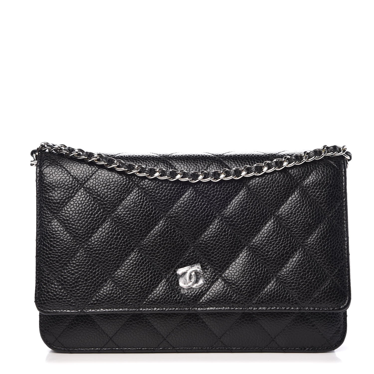 Chanel Caviar Quilted Wallet On Chain WOC Black 1 of 9