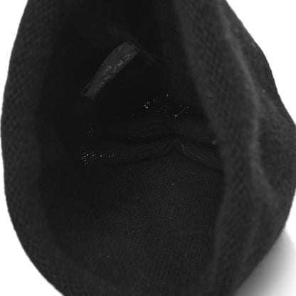 Chanel Cashmere CC Beanie Hat Black 4 of 5