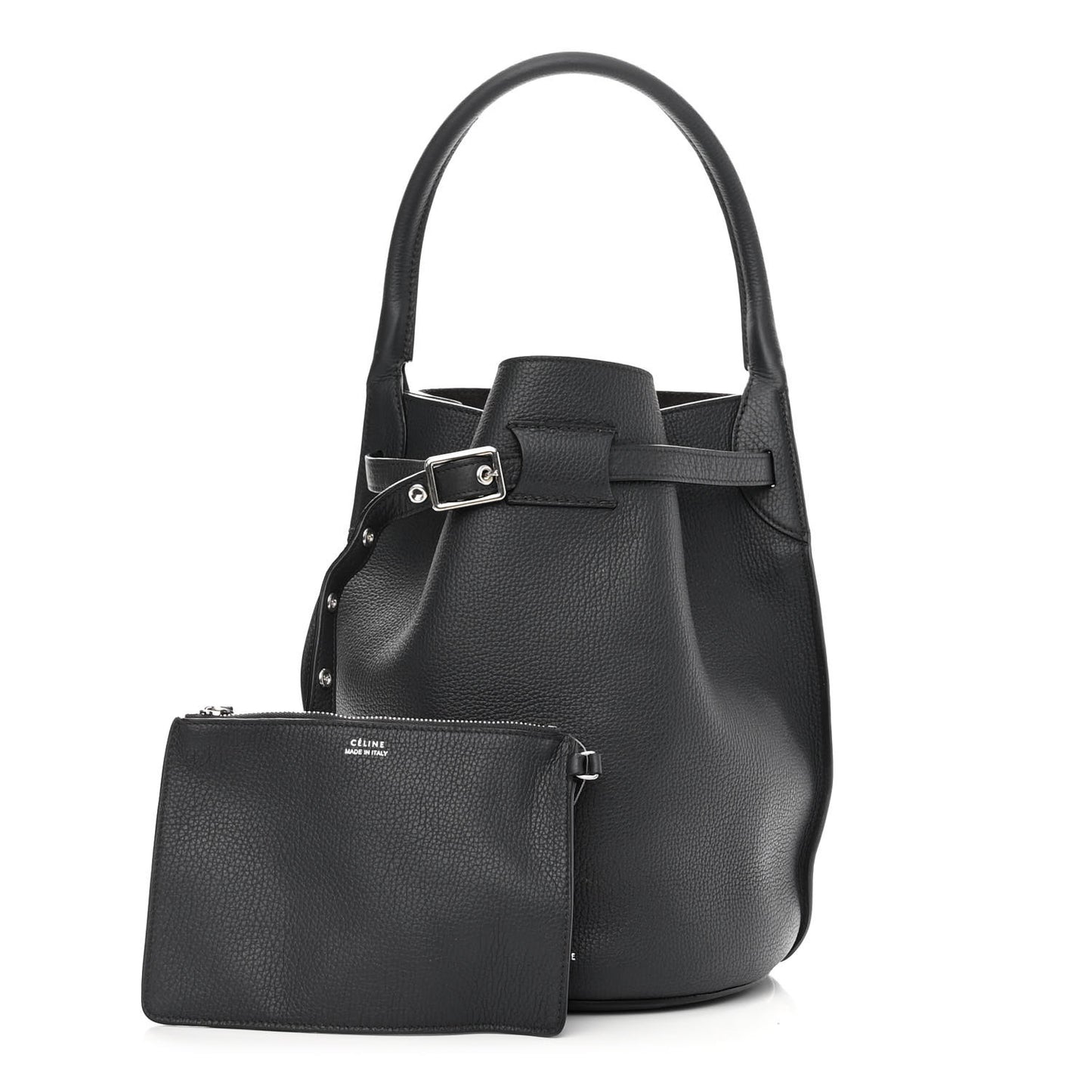 Supple Grained Calfskin Big Bag Bucket